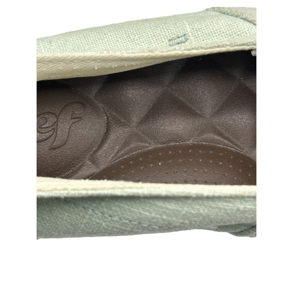 Reef Ladies Shoes Light Green Slip ons w/ Laces Size 8.5 Deck Shoes - Picture 4 of 5